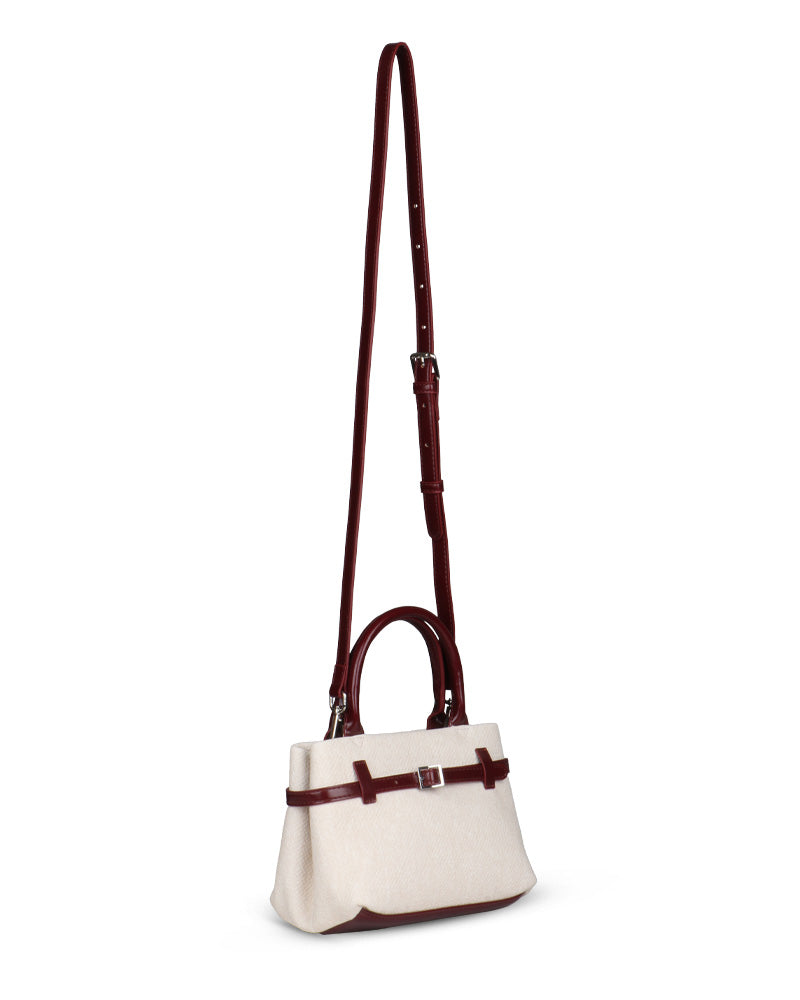 Burgundy Contrast Carryall