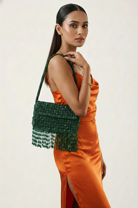 Emerald Cascade handbag