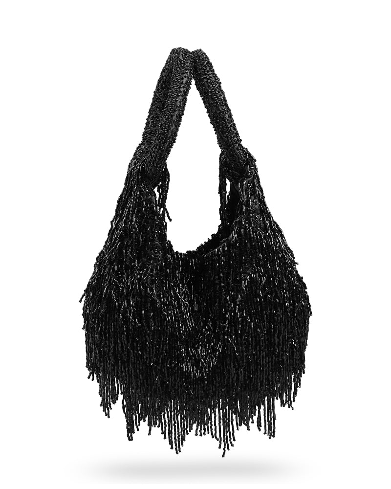 Beaded Fringe Tote Bag