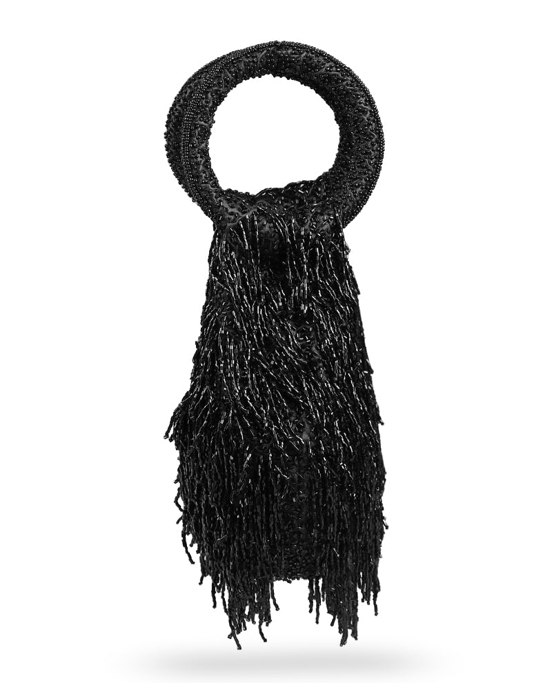 Beaded Fringe Tote Bag