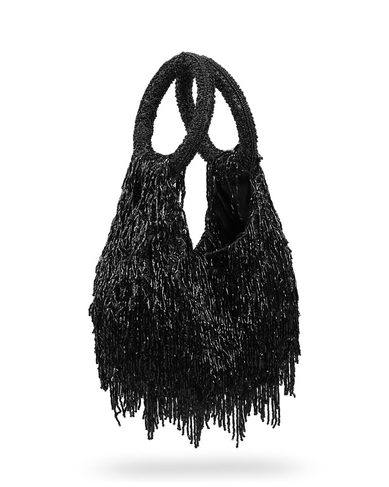 Beaded Fringe Tote Bag