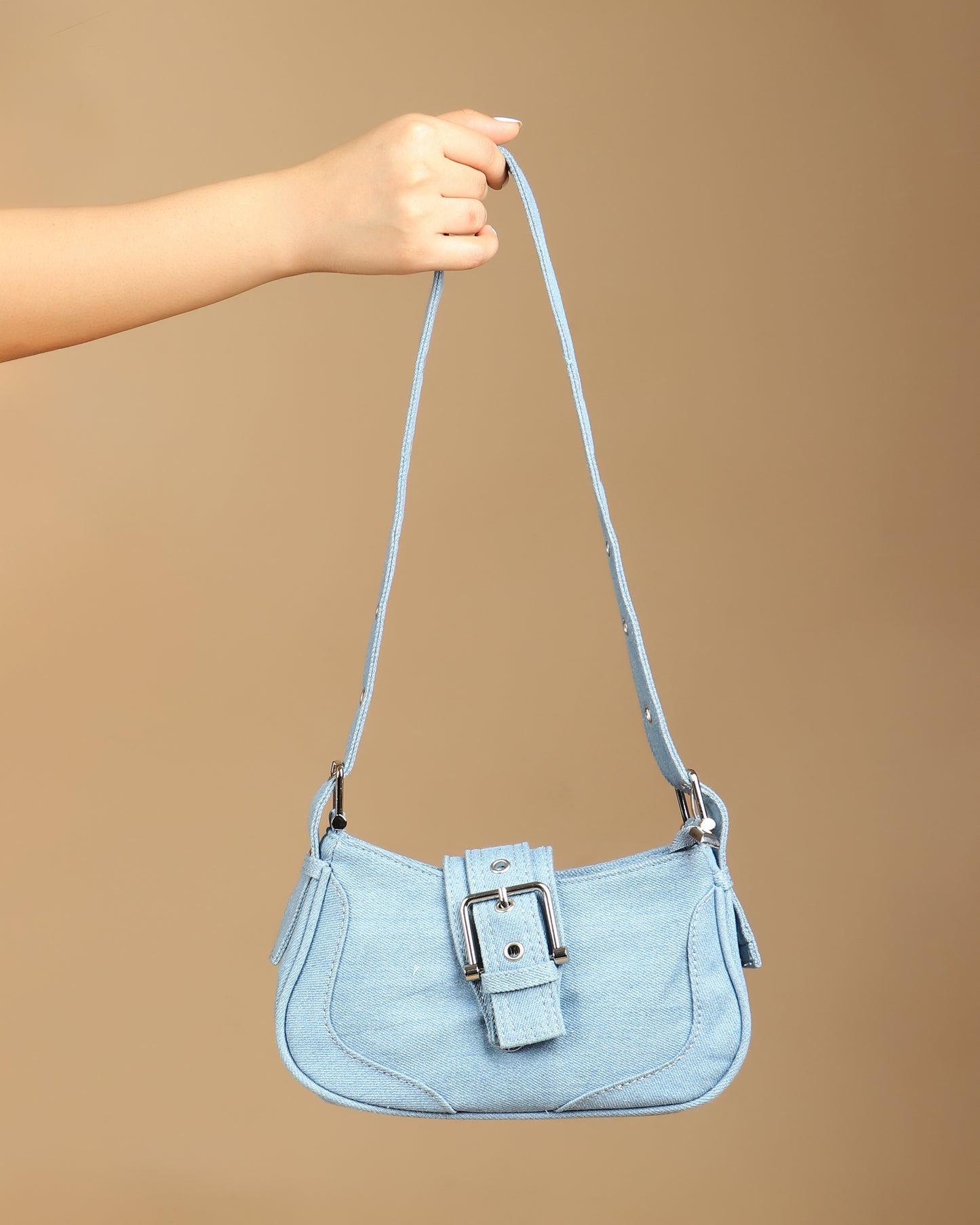 Noir Denim Shoulder Bag