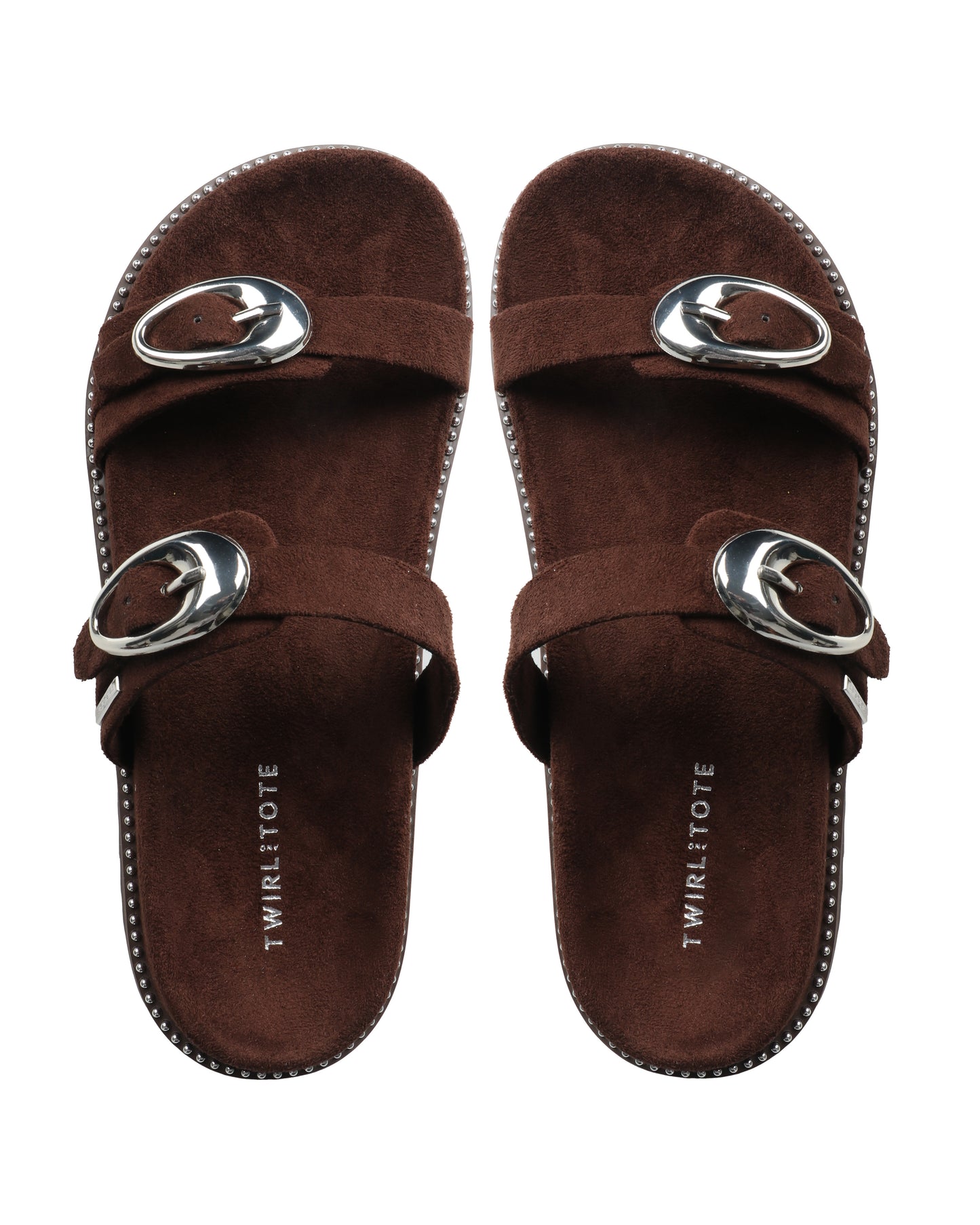 Noir Royale Buckle Flats