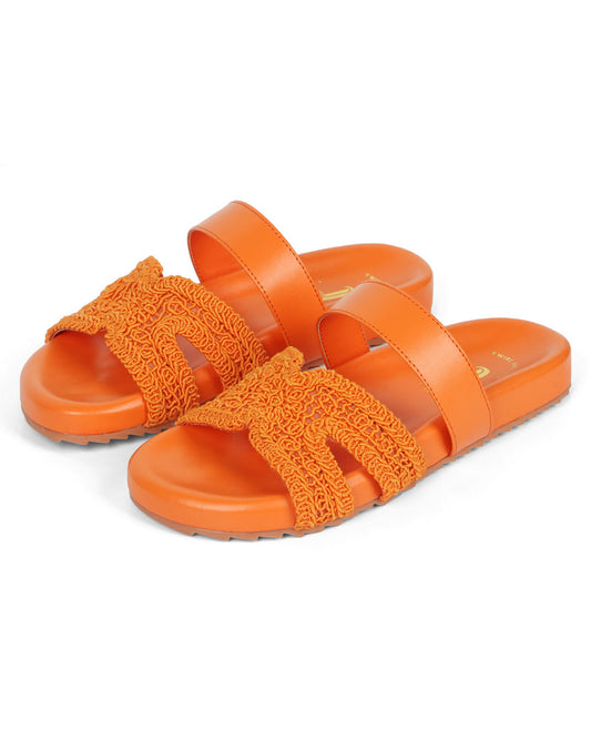 Valencia Woven Slides