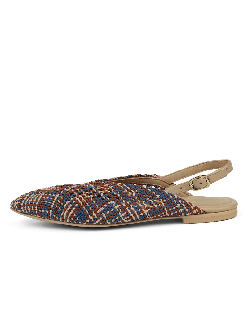 Woven Chic Slingback Mules