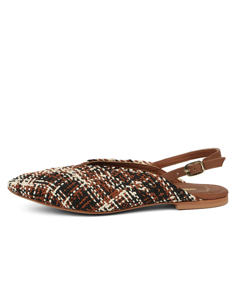 Woven Chic Slingback Mules