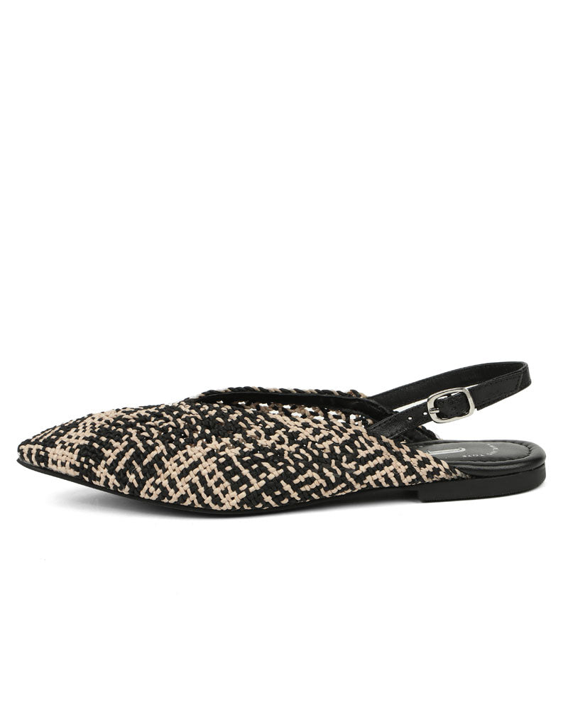 Woven Chic Slingback Mules