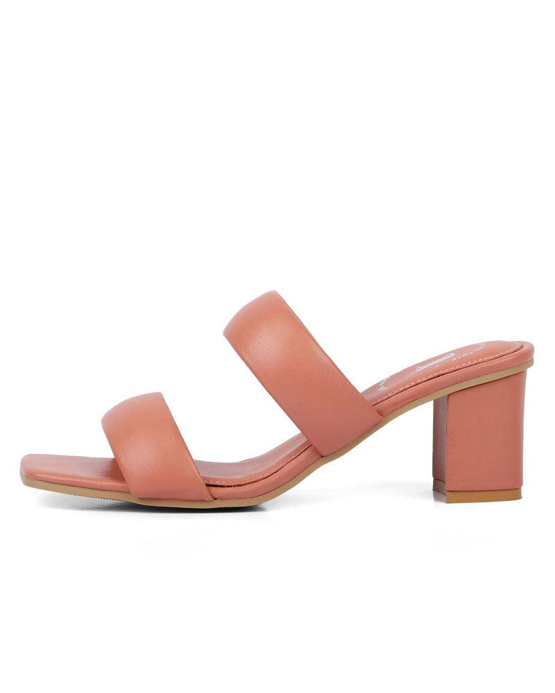 Peach Poise Heels