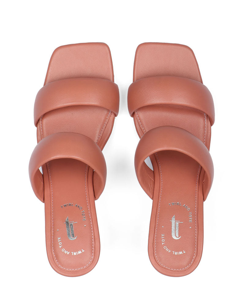Peach Poise Heels