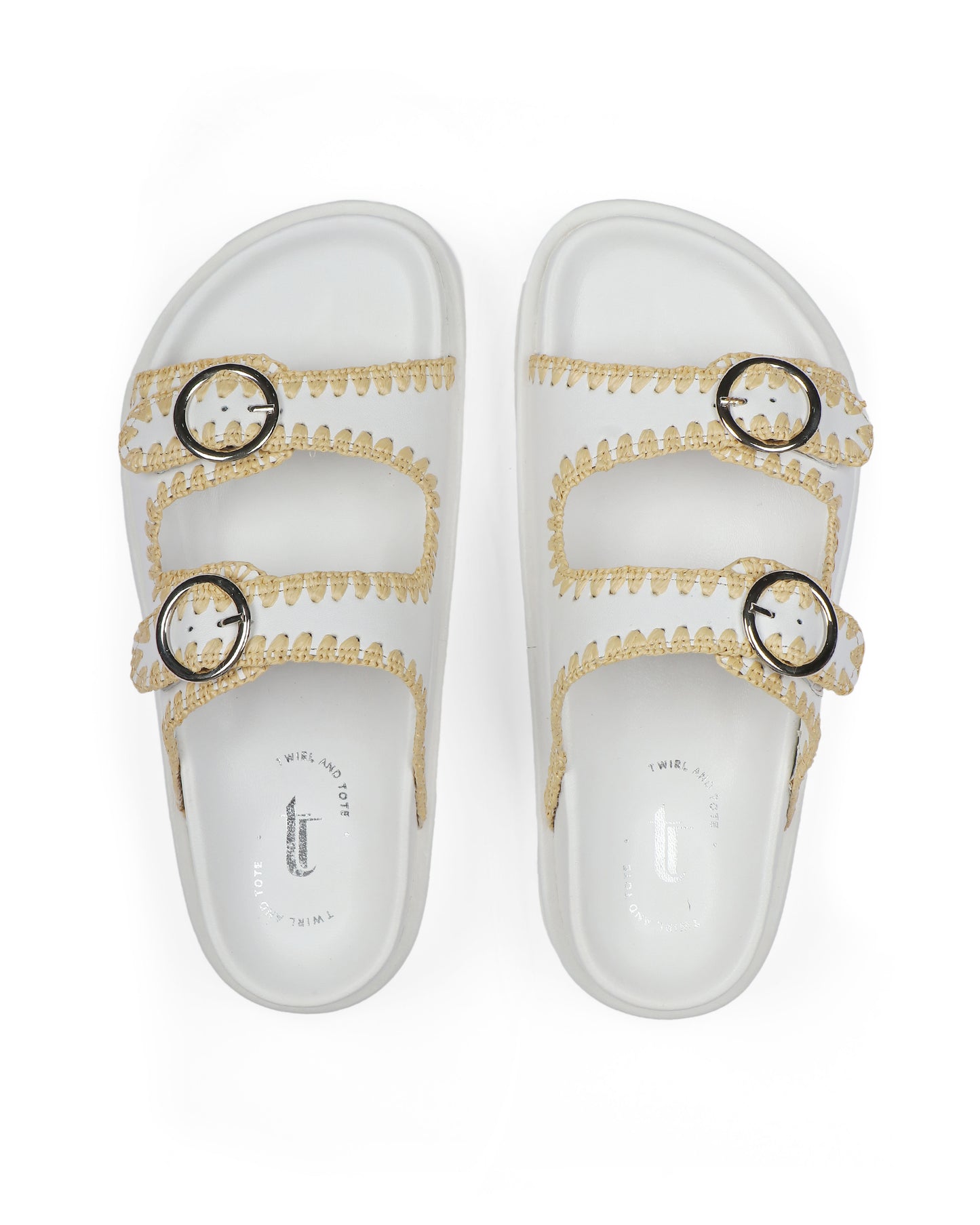 Woven Elegance Slides