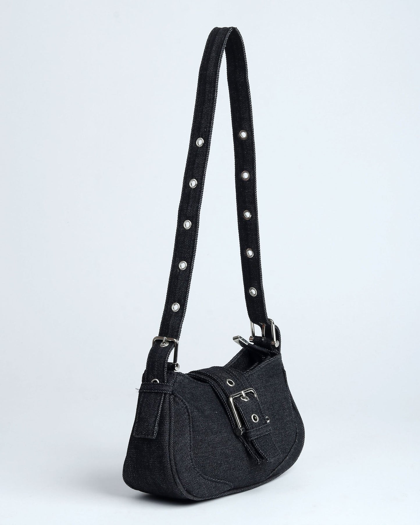 Noir Denim Shoulder Bag