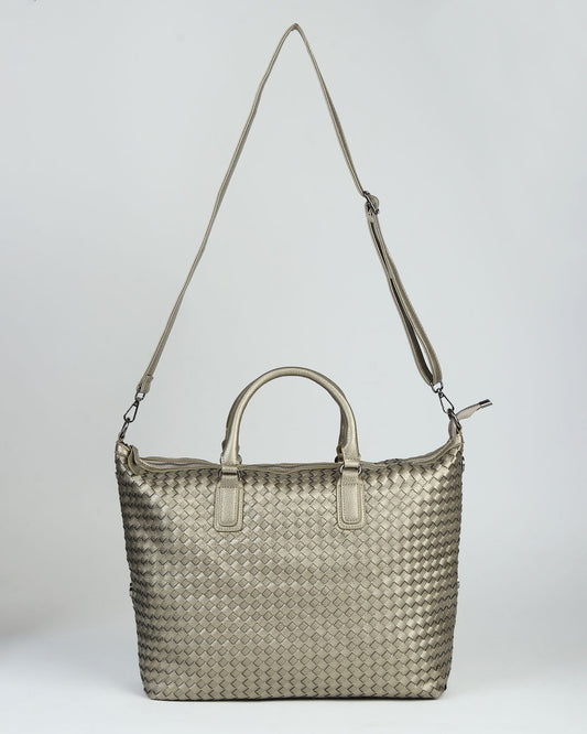 Metallic Glamour Shin Handbag