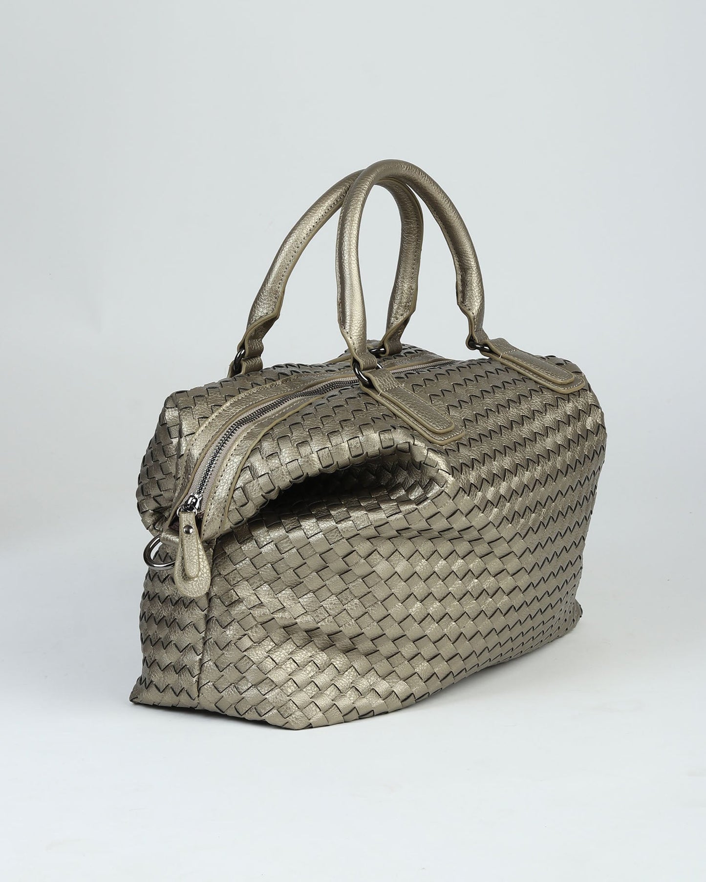 Metallic Glamour Shin Handbag