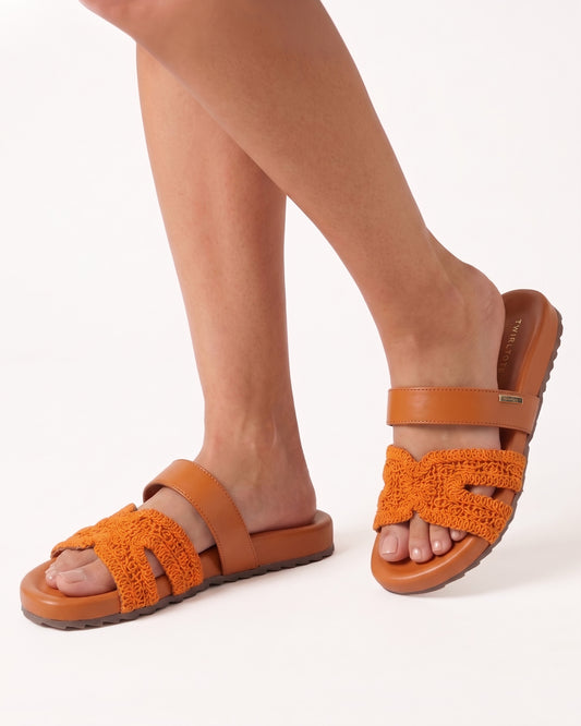 Valencia Woven Slides