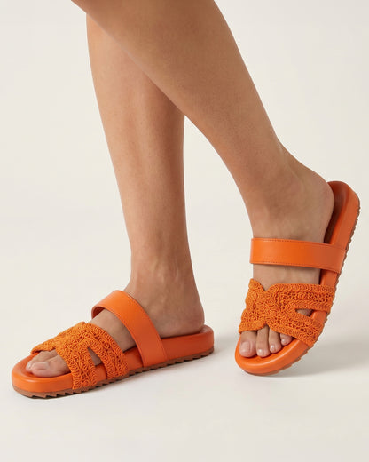 Valencia Woven Slides