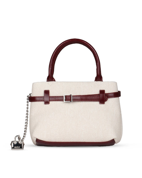 Burgundy Contrast Carryall
