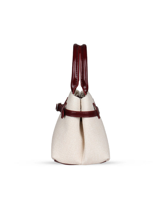 Burgundy Contrast Carryall
