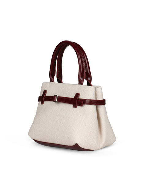 Burgundy Contrast Carryall