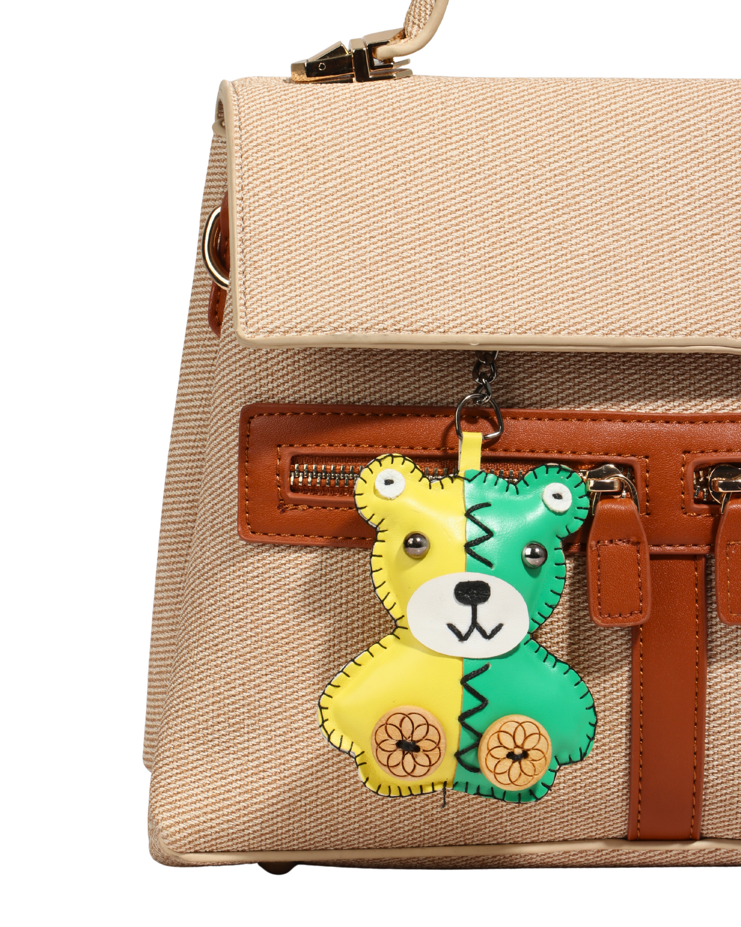 Two-Tone Teddy Bear Charm
