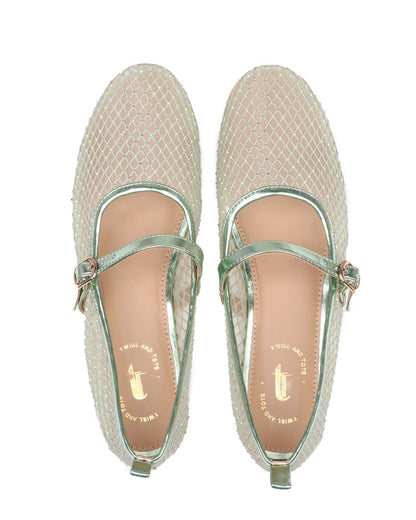 Diamond Flats Ballerinas