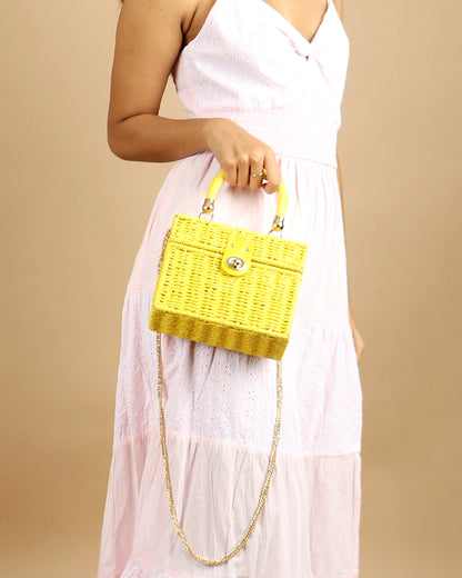 Sunshine Luxe Lockbox Handbag
