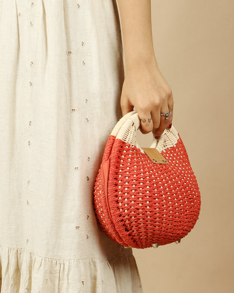 Crescent Chic Basket Bag