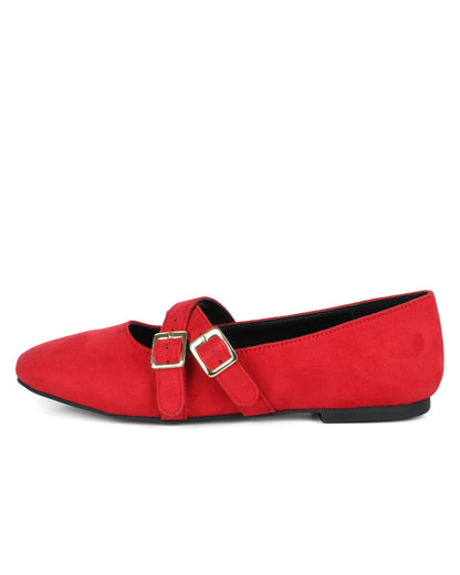 Flamboyant Crisscross Ballerinas