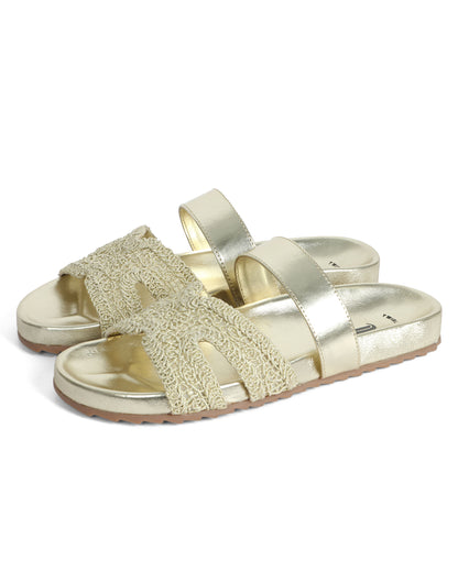 Valencia Woven Slides
