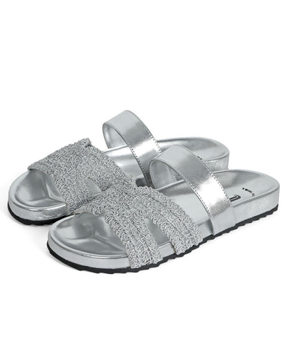 Valencia Woven Slides