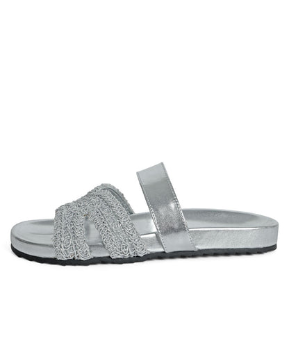 Valencia Woven Slides