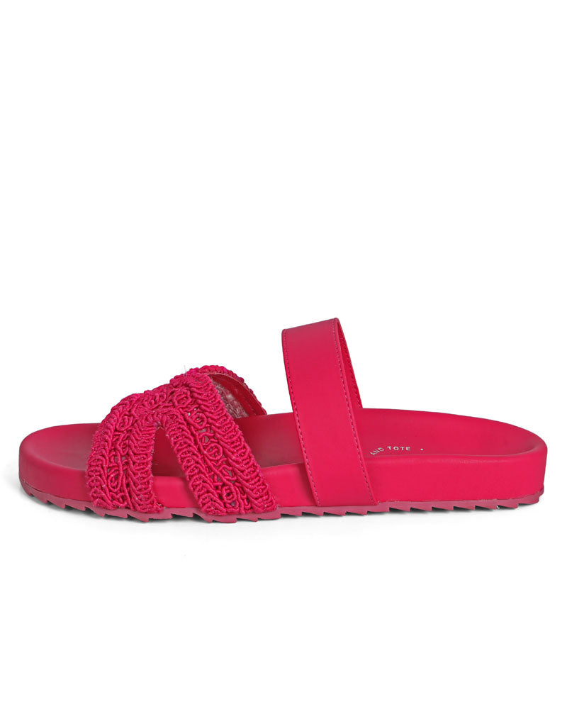 Valencia Woven Slides