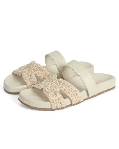 Valencia Woven Slides
