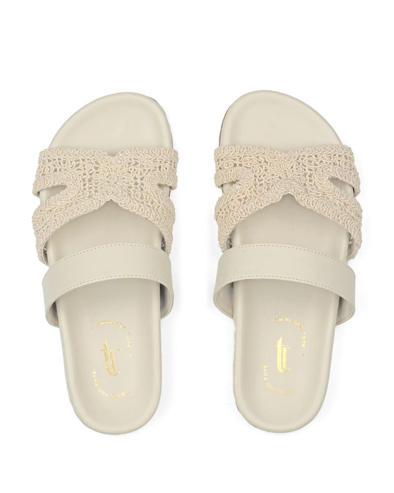 Valencia Woven Slides
