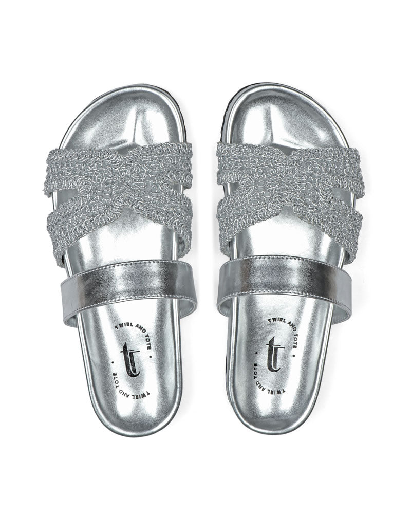 Valencia Woven Slides