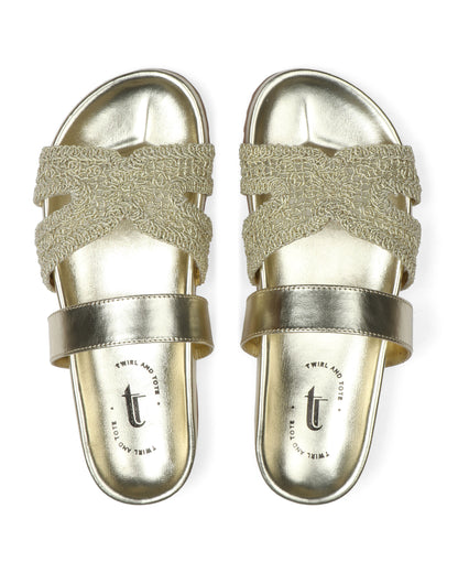 Valencia Woven Slides
