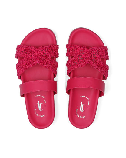 Valencia Woven Slides