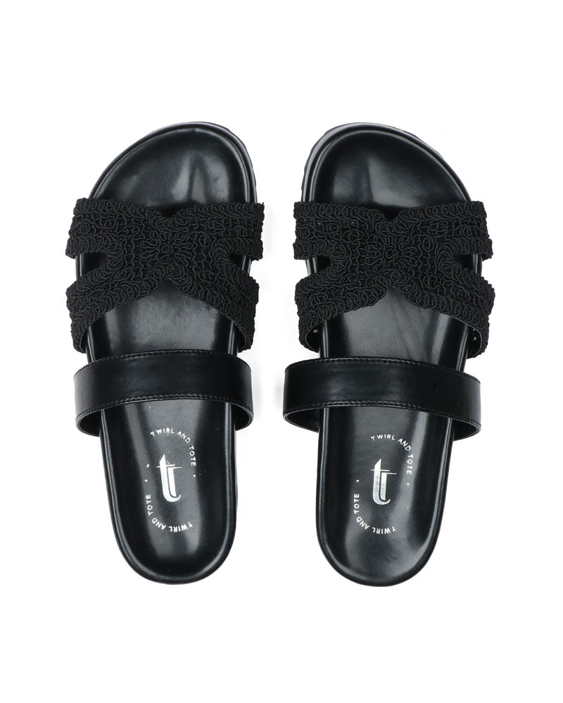 Valencia Woven Slides