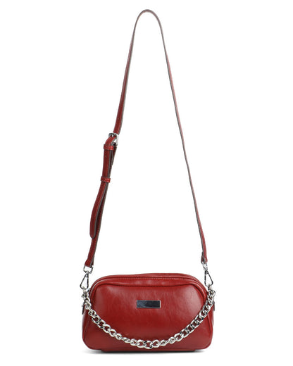 Chain-Link Shoulder Sling Bag