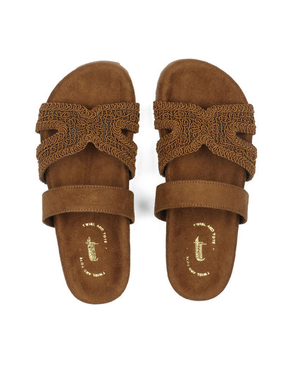 Valencia Woven Slides