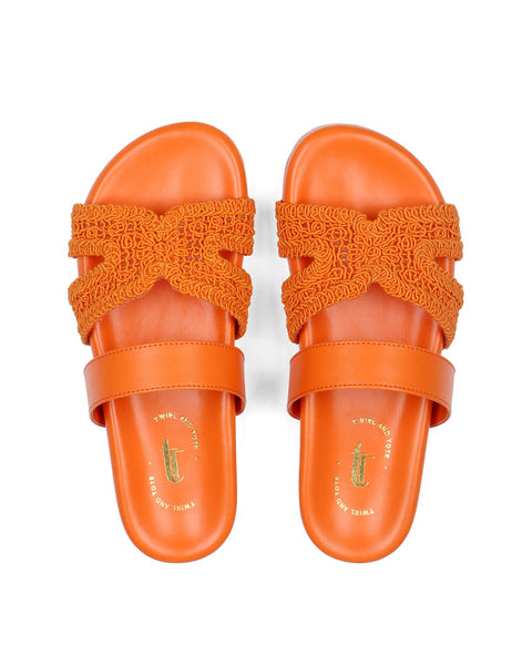 Valencia Woven Slides