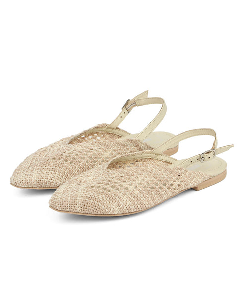 Woven Chic Slingback Flats