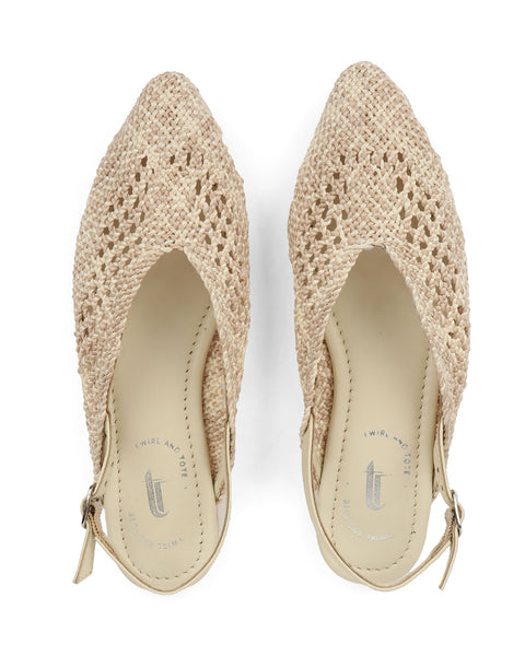 Woven Chic Slingback Flats