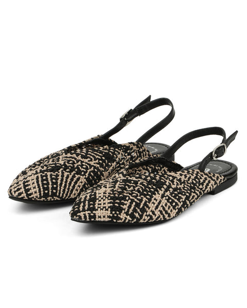 Woven Chic Slingback Flats