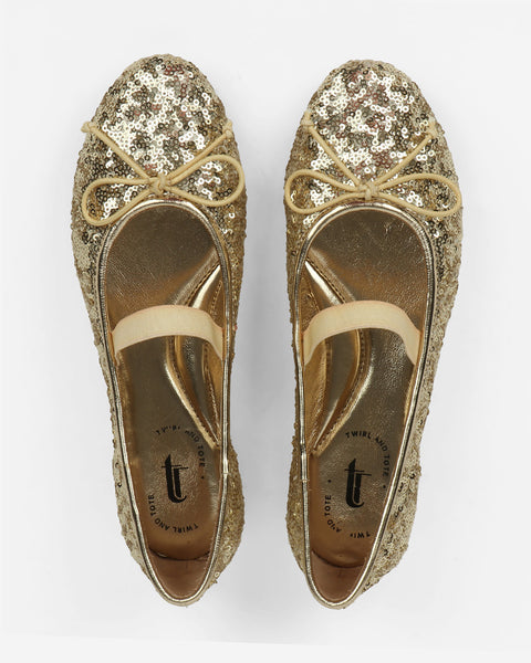 Shimmering Ballet Flats