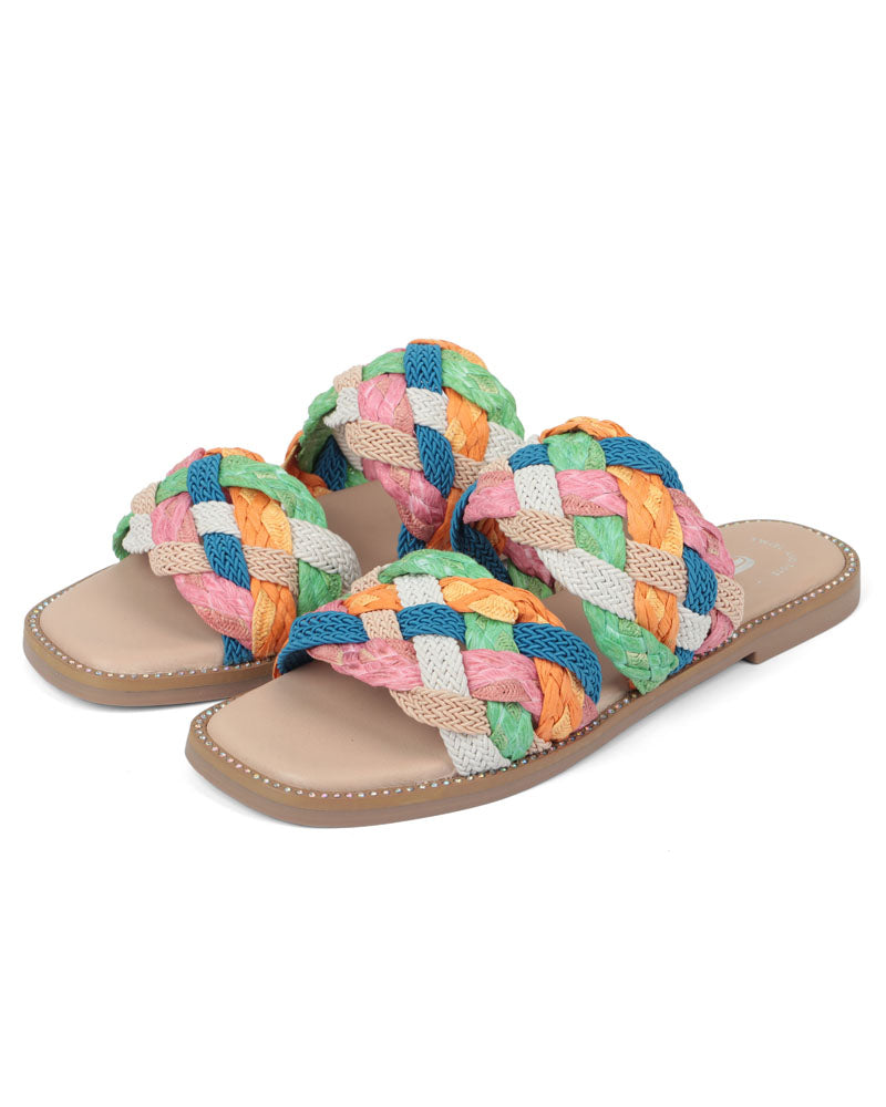 Braided Sienna Flats