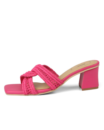 Isla Woven Block Heels