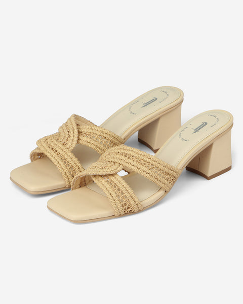 Isla Woven Block Heels