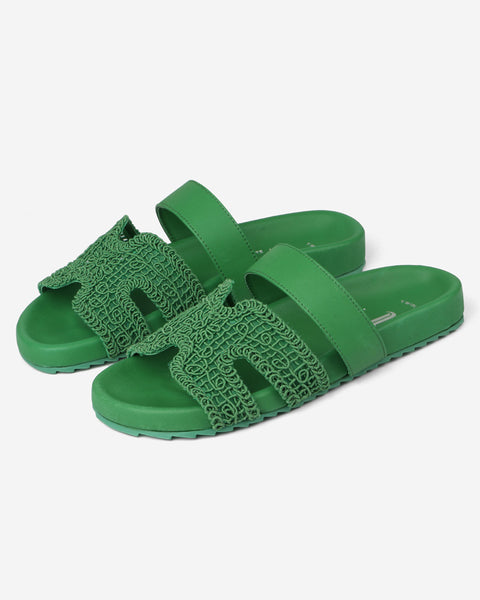 Valencia Woven Slides