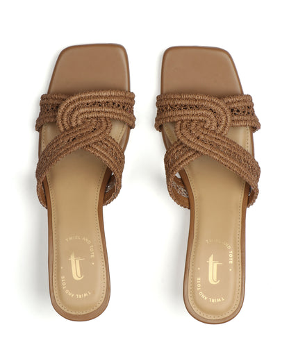 Isla Woven Block Heels