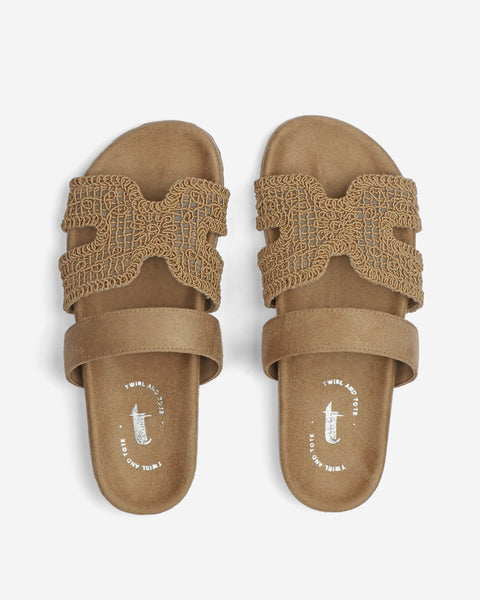 Valencia Woven Slides